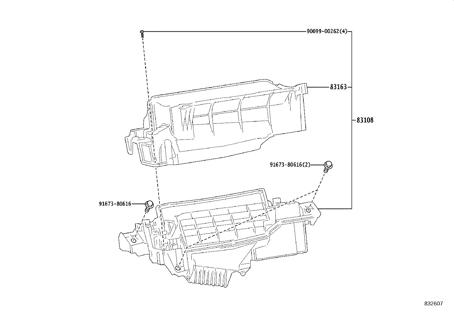 83108-40030 MIRROR SUB-ASSY, METER product image