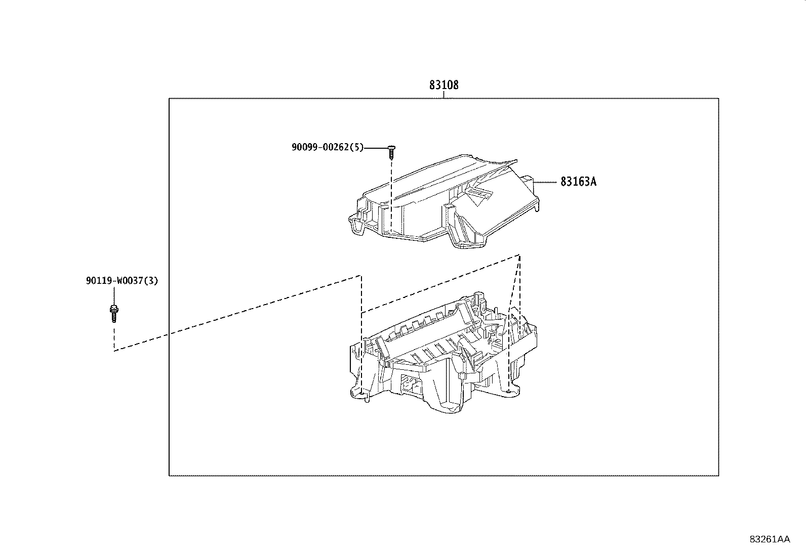83108-F4010 MIRROR SUB-ASSY, METER product image