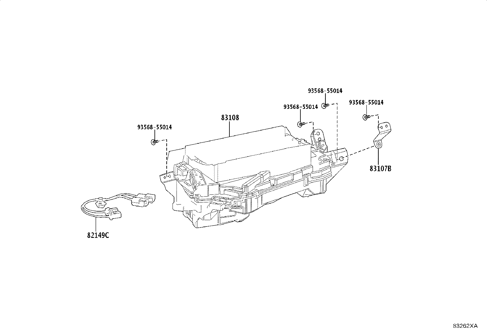 82149-33070 WIRE, METER MIRROR product image