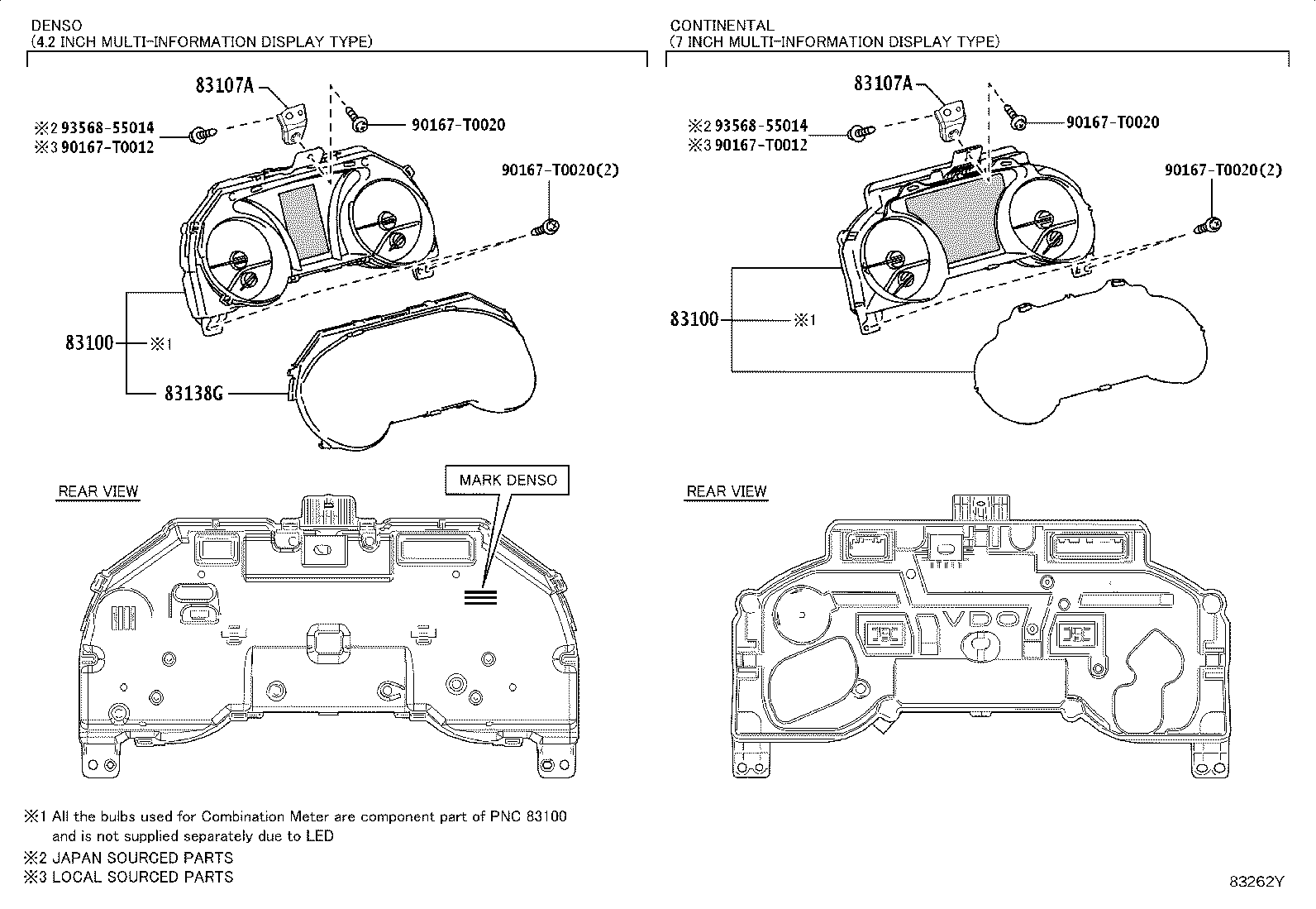 83108-33033 MIRROR SUB-ASSY, METER product image