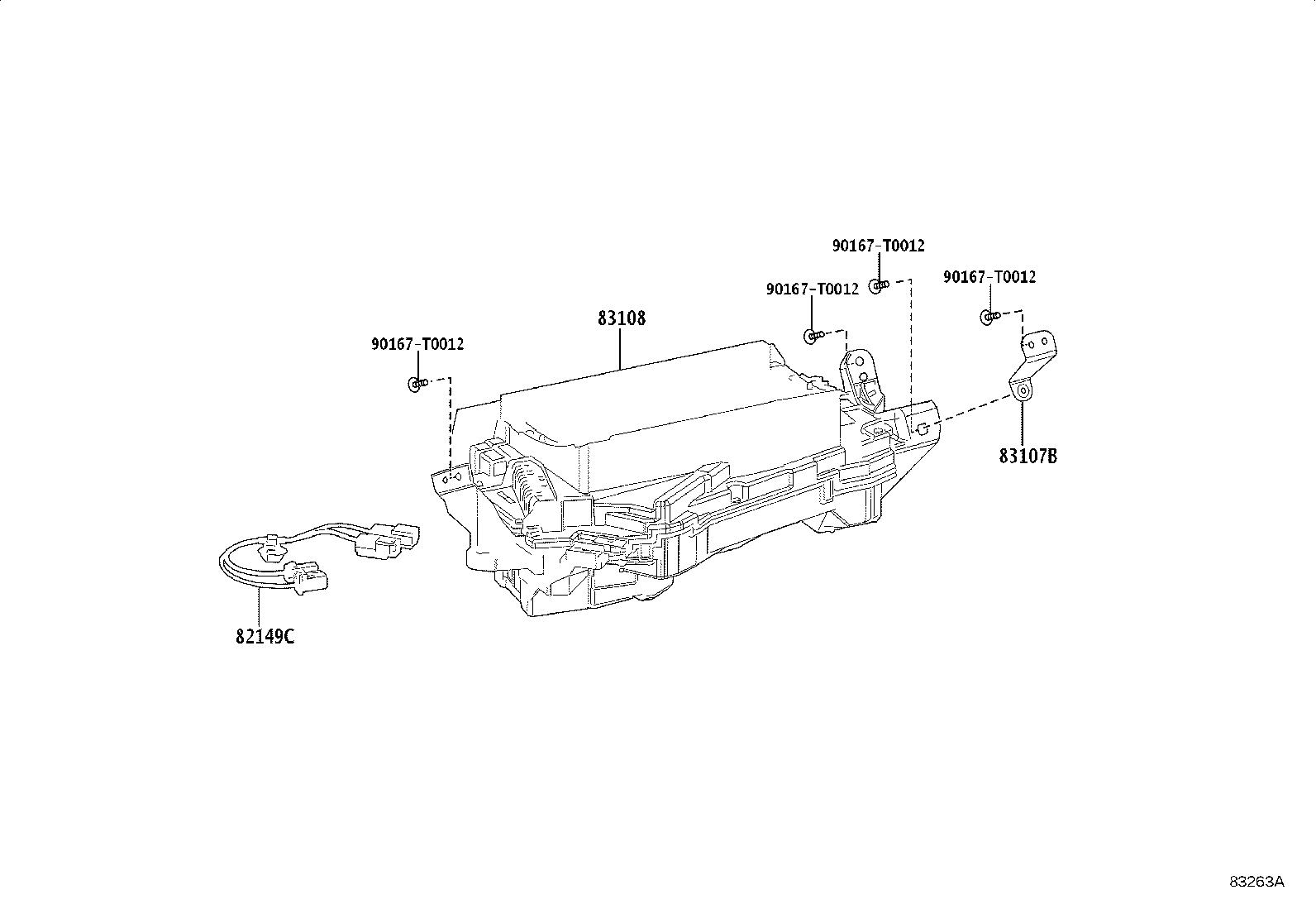82149-06070 WIRE, METER MIRROR product image