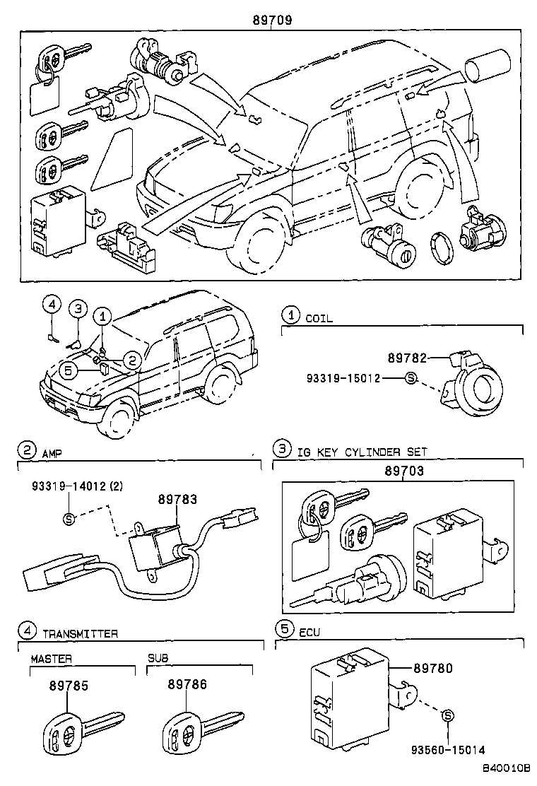 89780-60160 COMPUTER ASSY, TRANSPONDER KEY product image
