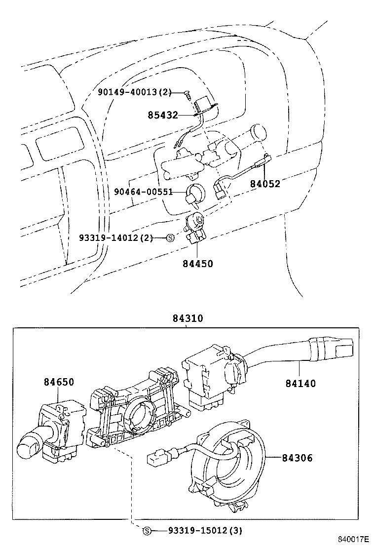 84820-60180 MASTER SWITCH ASSY, POWER WINDOW REGULATOR product image