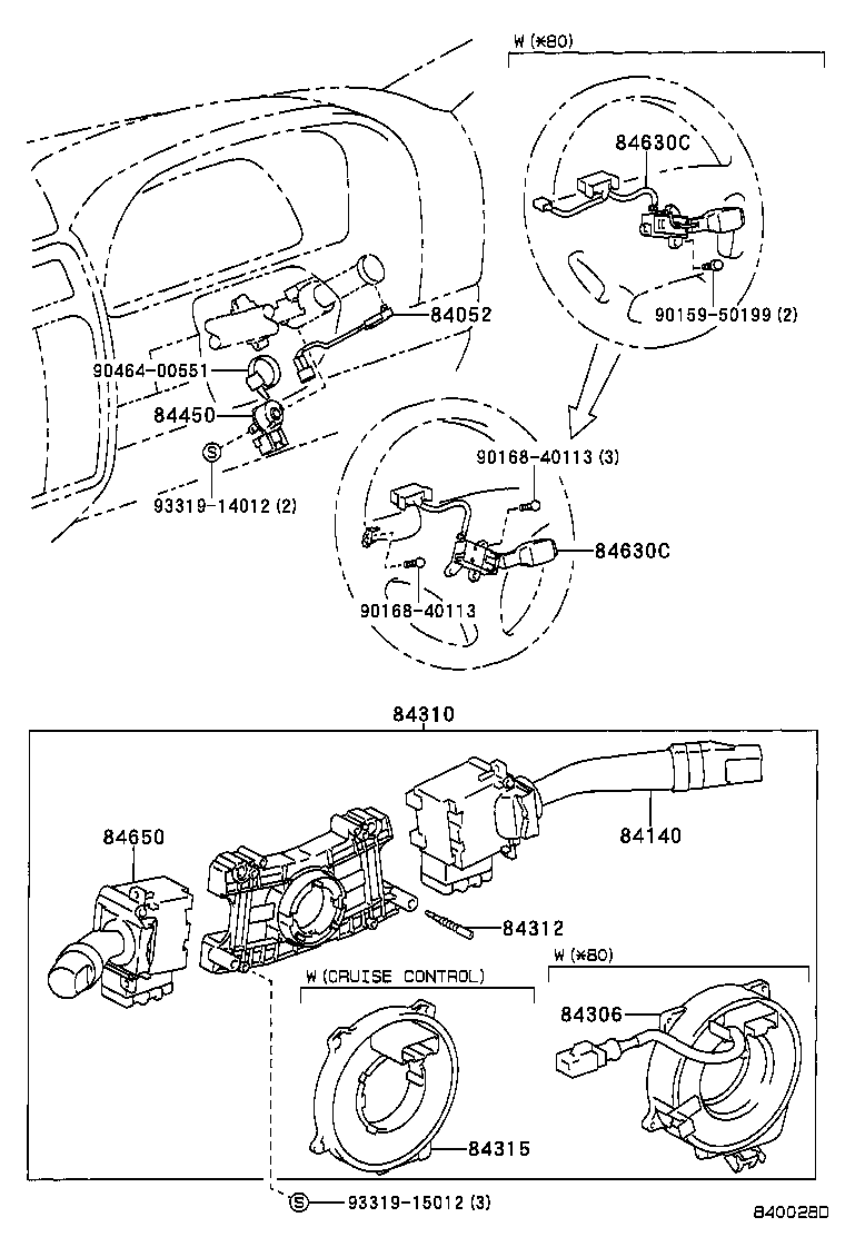 84165-30020 SWITCH, REAR FOG LAMP product image