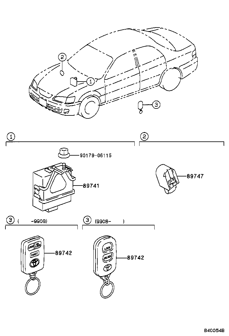 Toyota 89742-AA020 TRANSMITTER, DOOR CONTROL