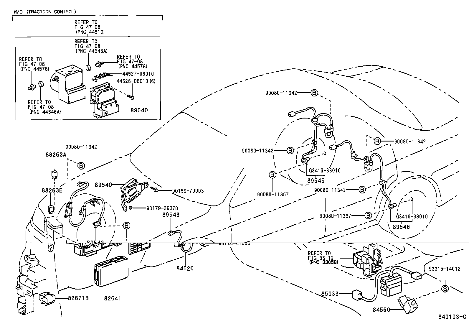 Toyota 89540-33033 COMPUTER ASSY, SKID CONTROL