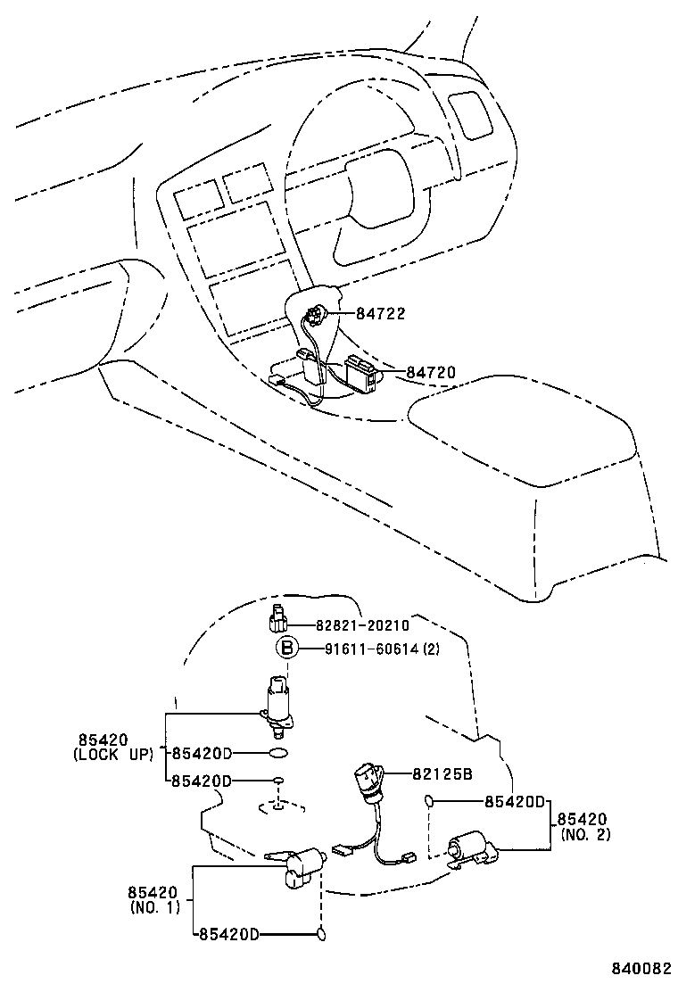 84720-20130 SWITCH ASSY, PATTERN SELECT product image