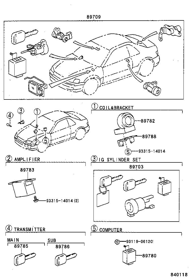 89780-16010 COMPUTER ASSY, TRANSPONDER KEY product image