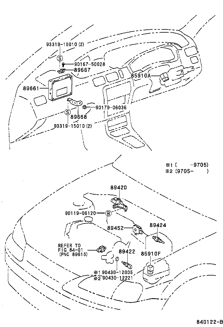 89661-16550 COMPUTER, ENGINE CONTROL product image
