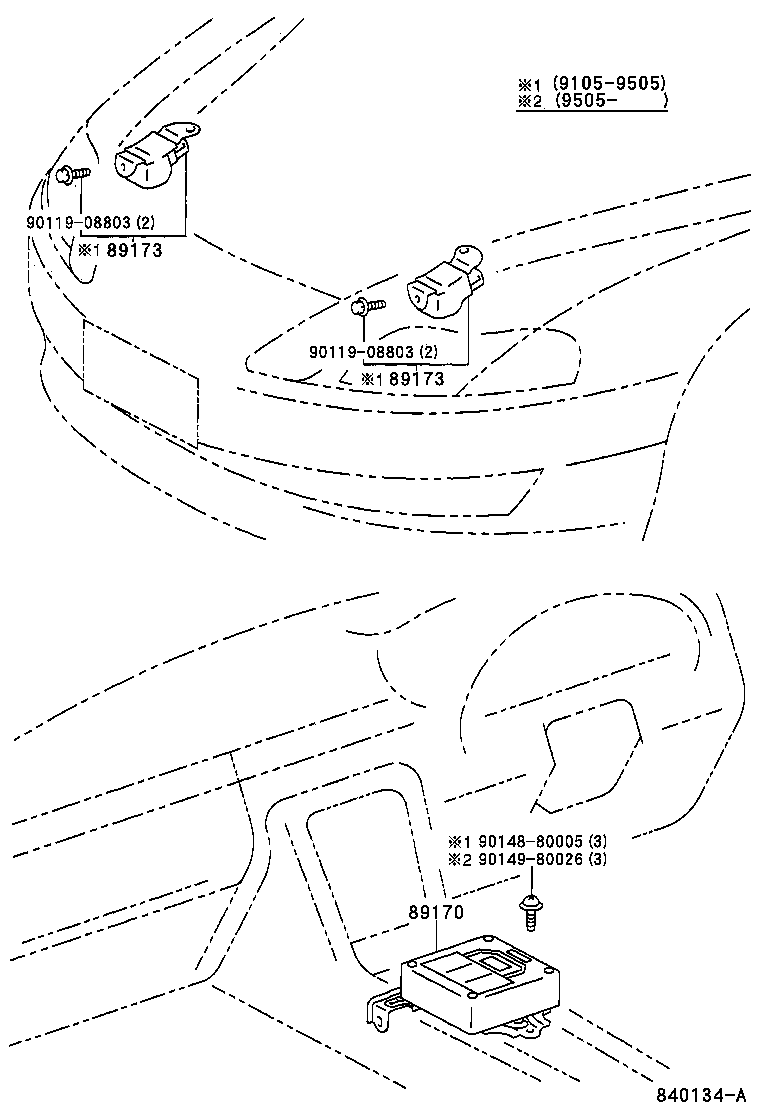 89170-24030 SENSOR ASSY, AIR BAG product image