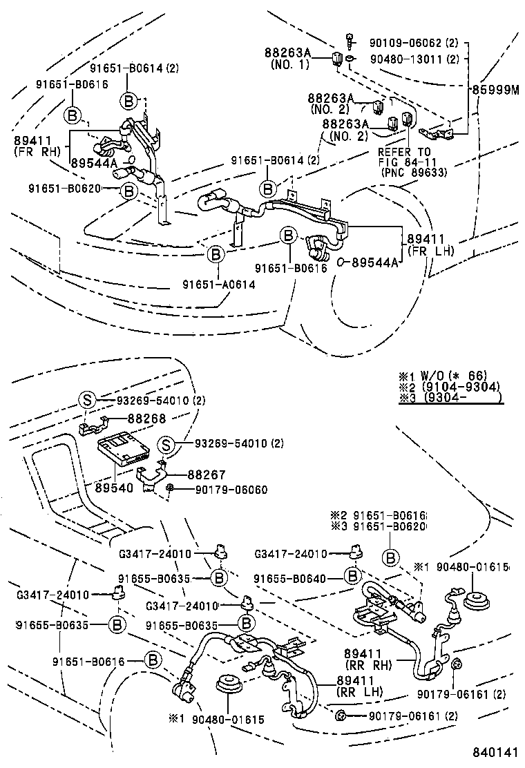 89634-24050 BRACKET, SKID CONTROL COMPUTER, NO.1 product image