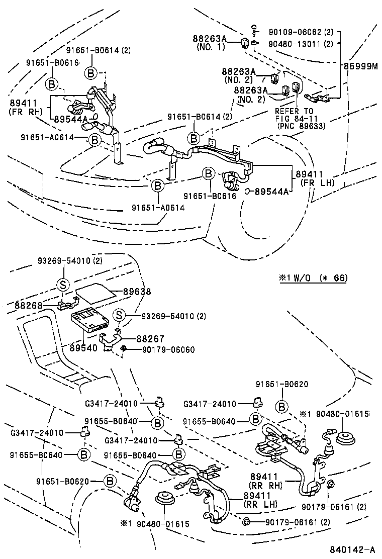 Toyota 89541-24060 COMPUTER ASSY, SKID CONTROL