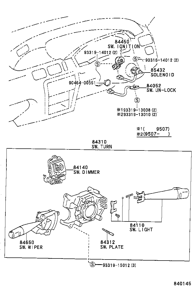 89427-16110 SWITCH, TEMPERATURE DETECT product image