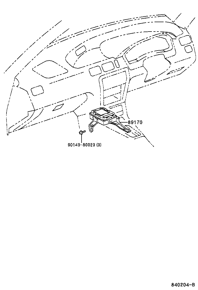 89170-16070 SENSOR ASSY, AIR BAG product image