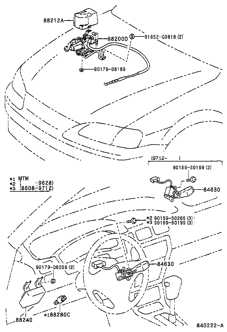 Toyota 84630-14130 SWITCH ASSY, CRUISE CONTROL MAIN