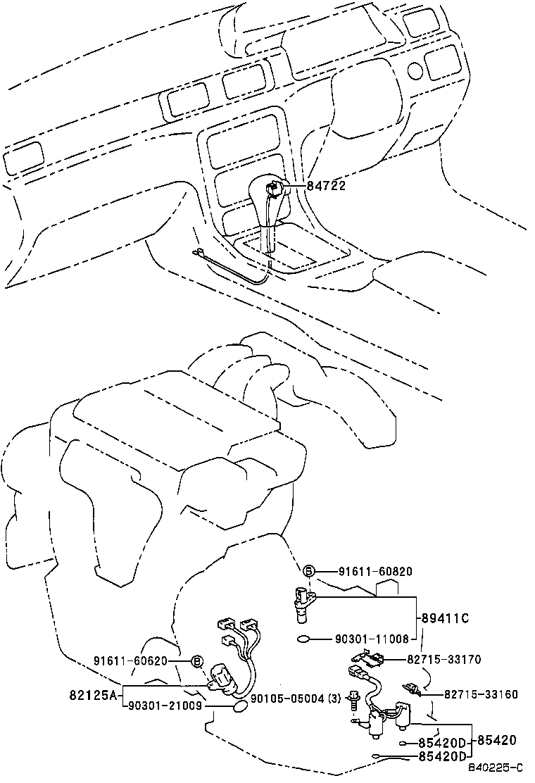 84722-33070-B0 SWITCH, TRANSMISSION CONTROL product image