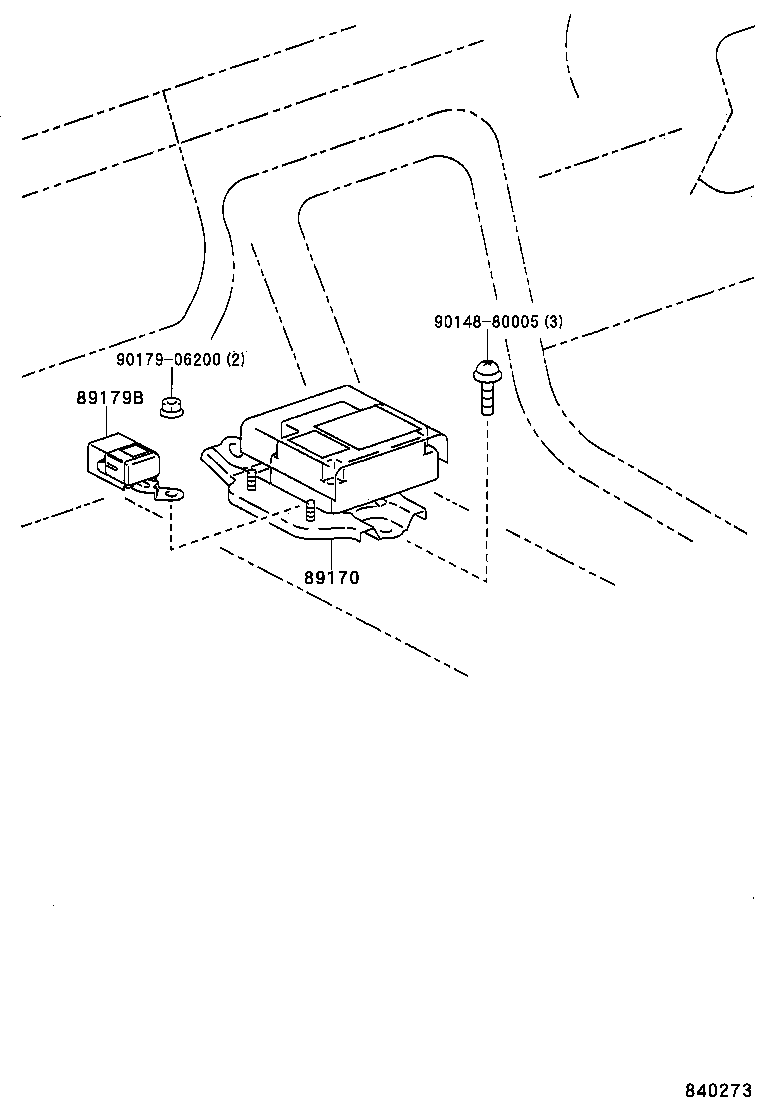 89170-24030 SENSOR ASSY, AIR BAG product image