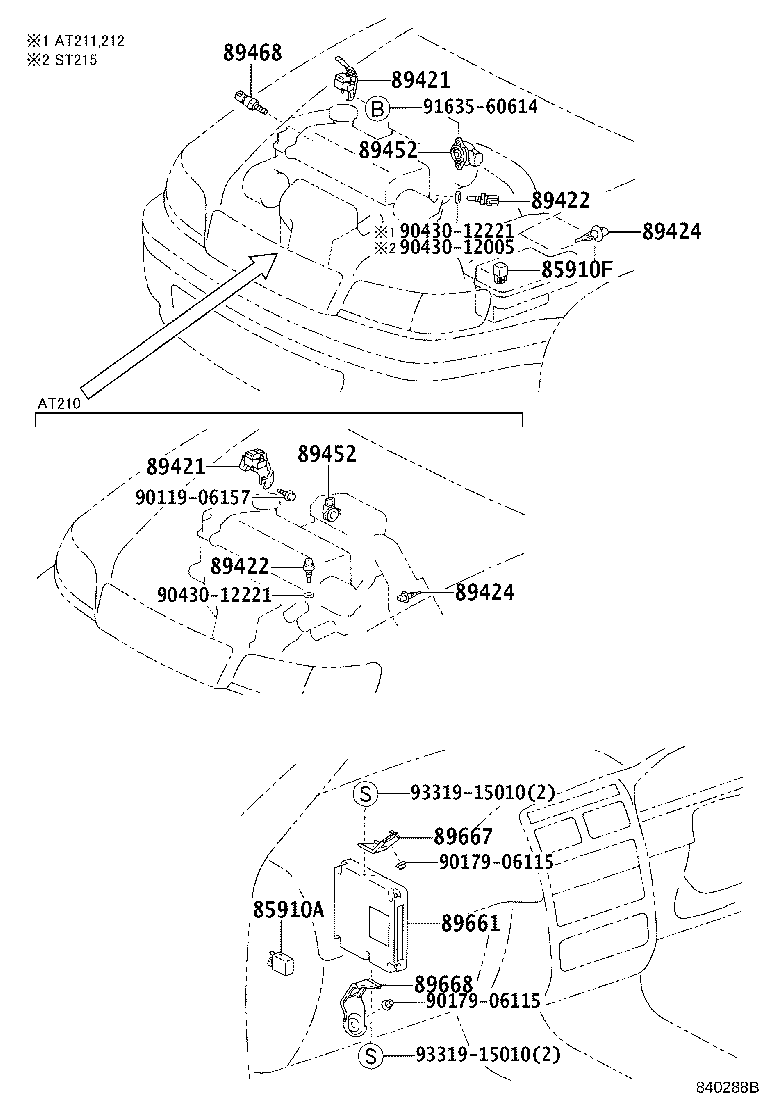 89420-20280 SENSOR ASSY, VACUUM (FOR E.F.I.) product image