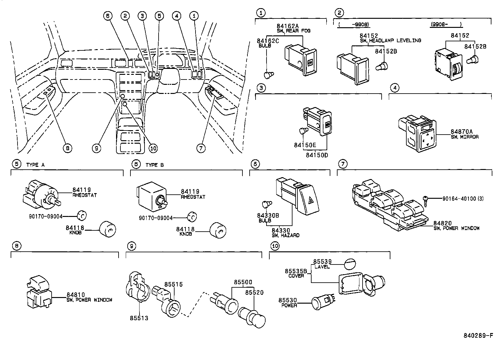 89428-33030 SWITCH, TEMPERATURE DETECT product image