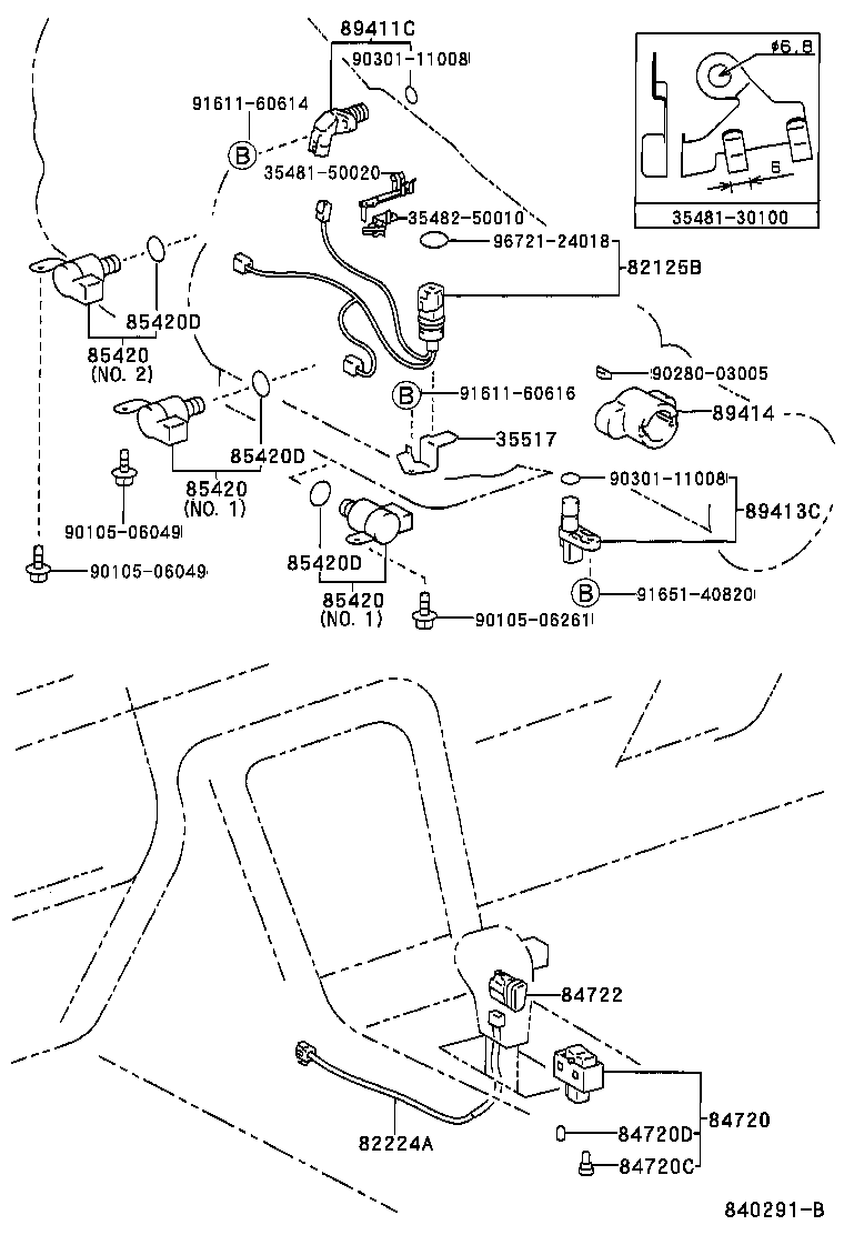 84720-24040 SWITCH ASSY, PATTERN SELECT product image