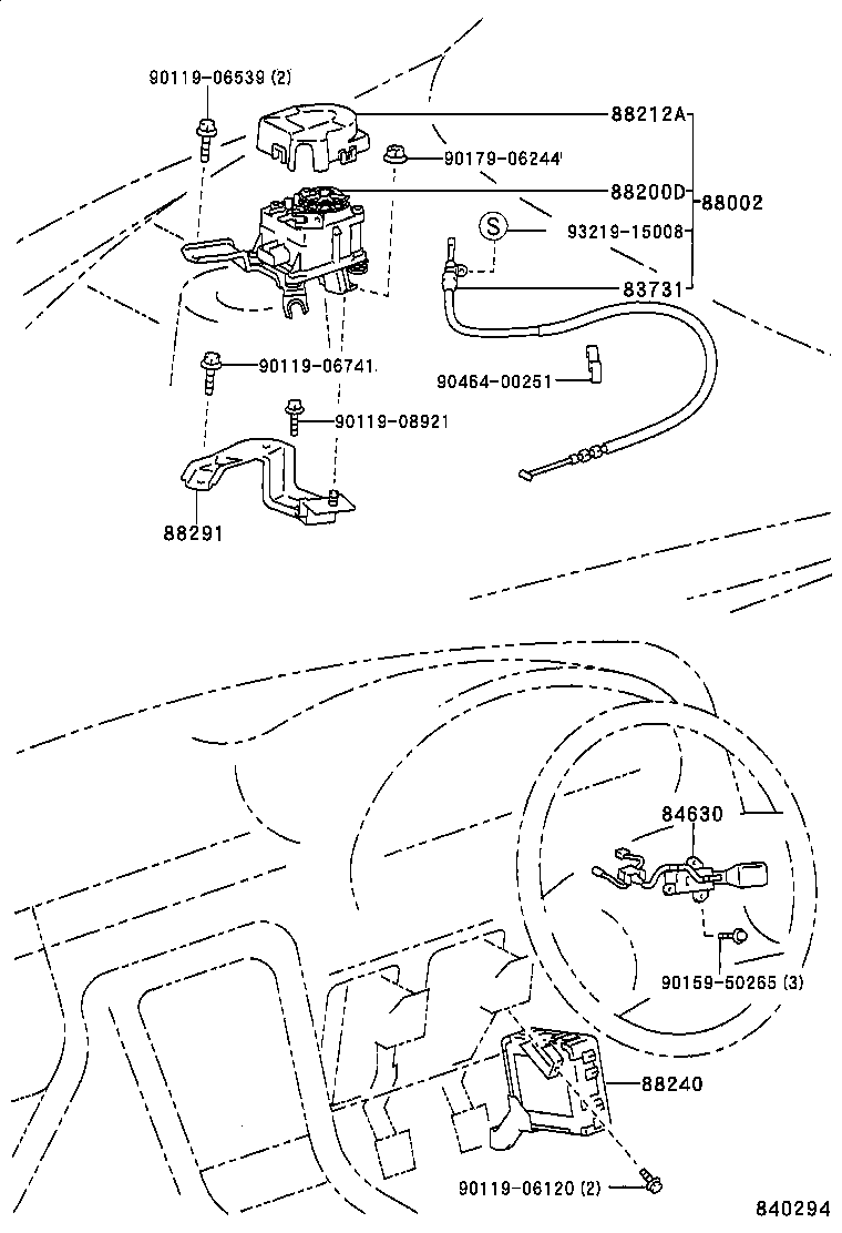 88002-24090 CRUISE CONTROL(AUTO DRIVE) SET product image