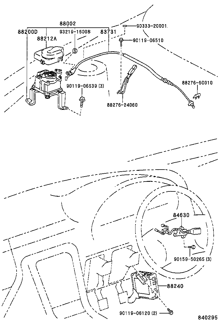 88002-24090 CRUISE CONTROL(AUTO DRIVE) SET product image