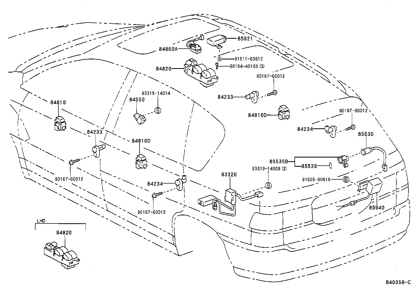 82672-44020 COVER, JUNCTION BLOCK product image