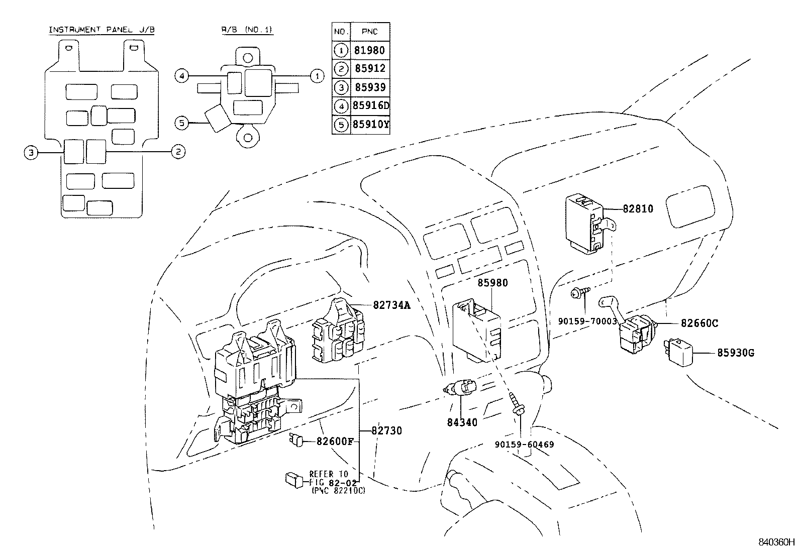 82672-44020 COVER, JUNCTION BLOCK product image