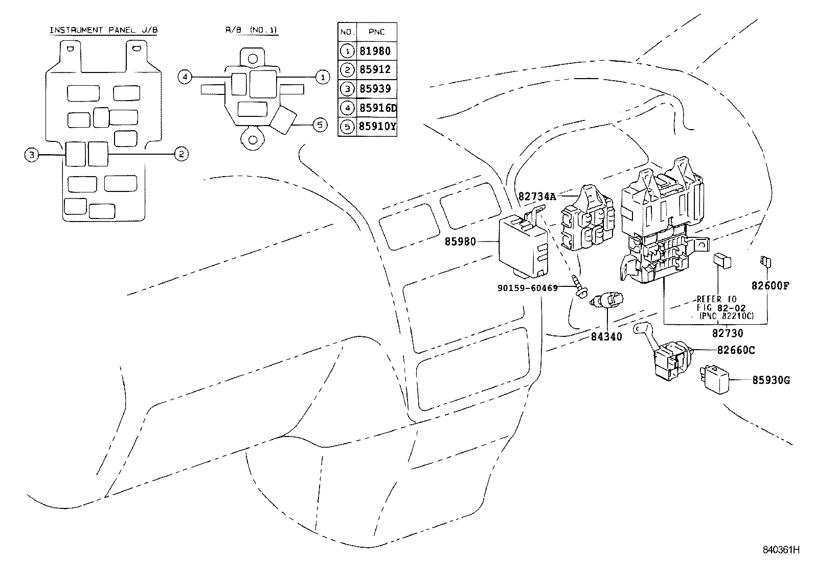 82672-44020 COVER, JUNCTION BLOCK product image