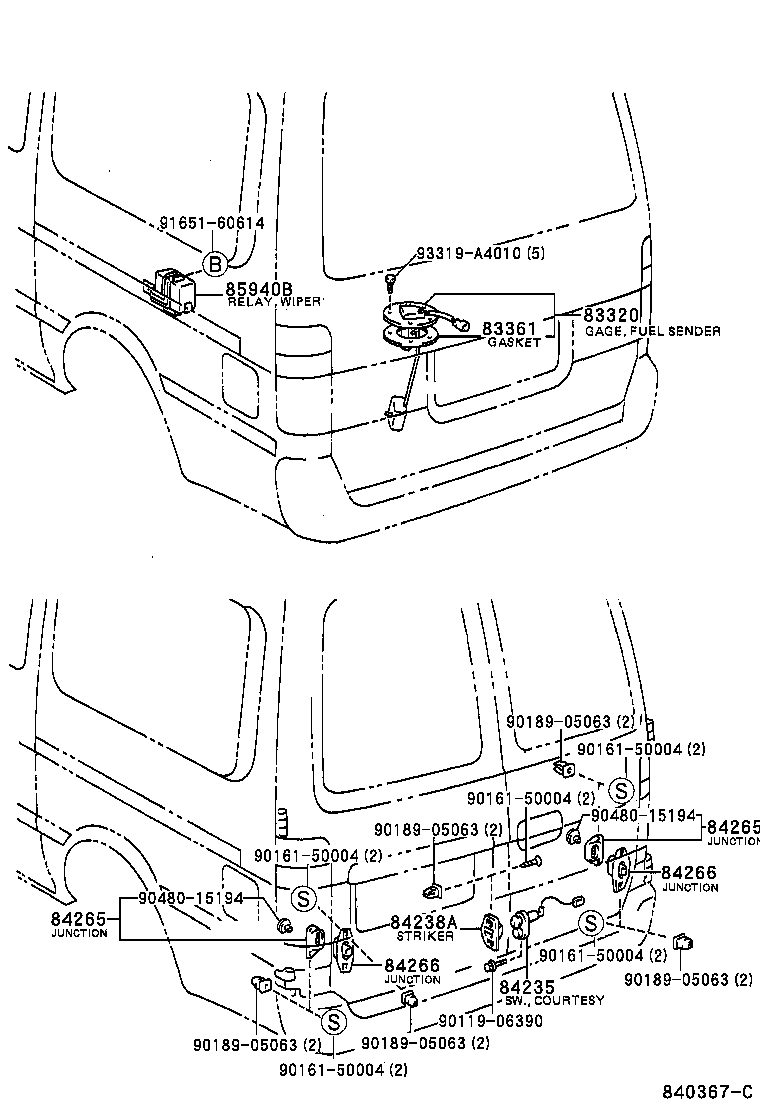 83320-80342 GAGE ASSY, FUEL SENDER product image