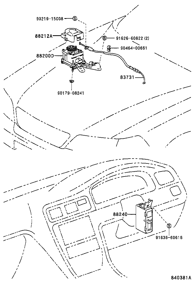 88200-22260 ACTUATOR ASSY, CRUISE CONTROL product image