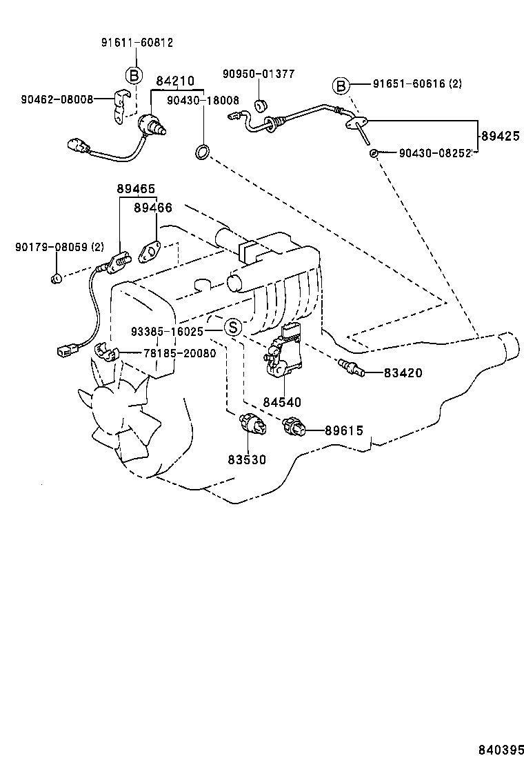 84231-22110 SWITCH ASSY, COURTESY LAMP(FOR LUGGAGE COMPARTMENT ROOM) product image