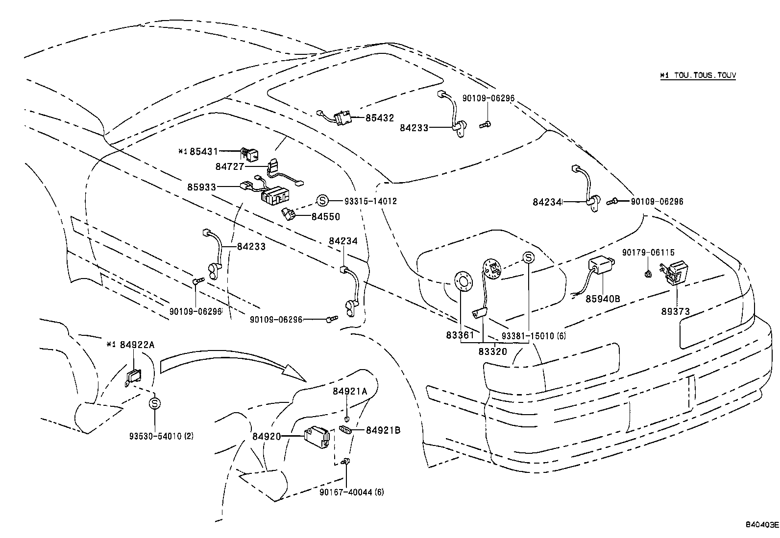 84165-22010 SWITCH, REAR FOG LAMP product image