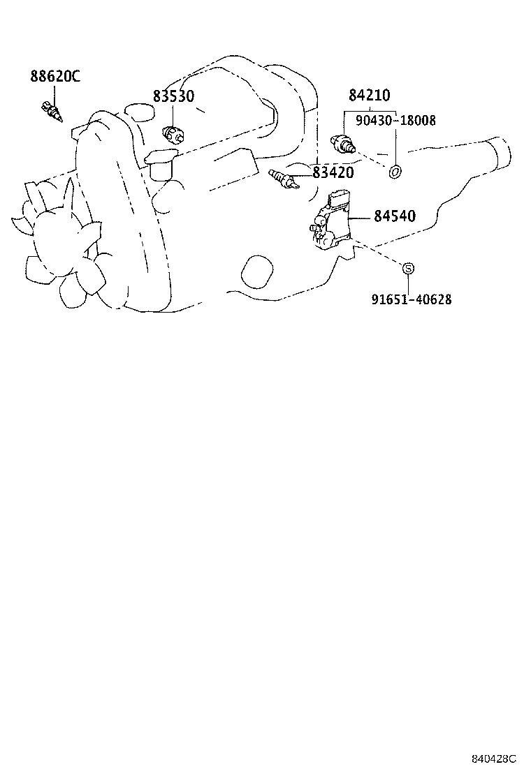83320-80346 GAGE ASSY, FUEL SENDER product image