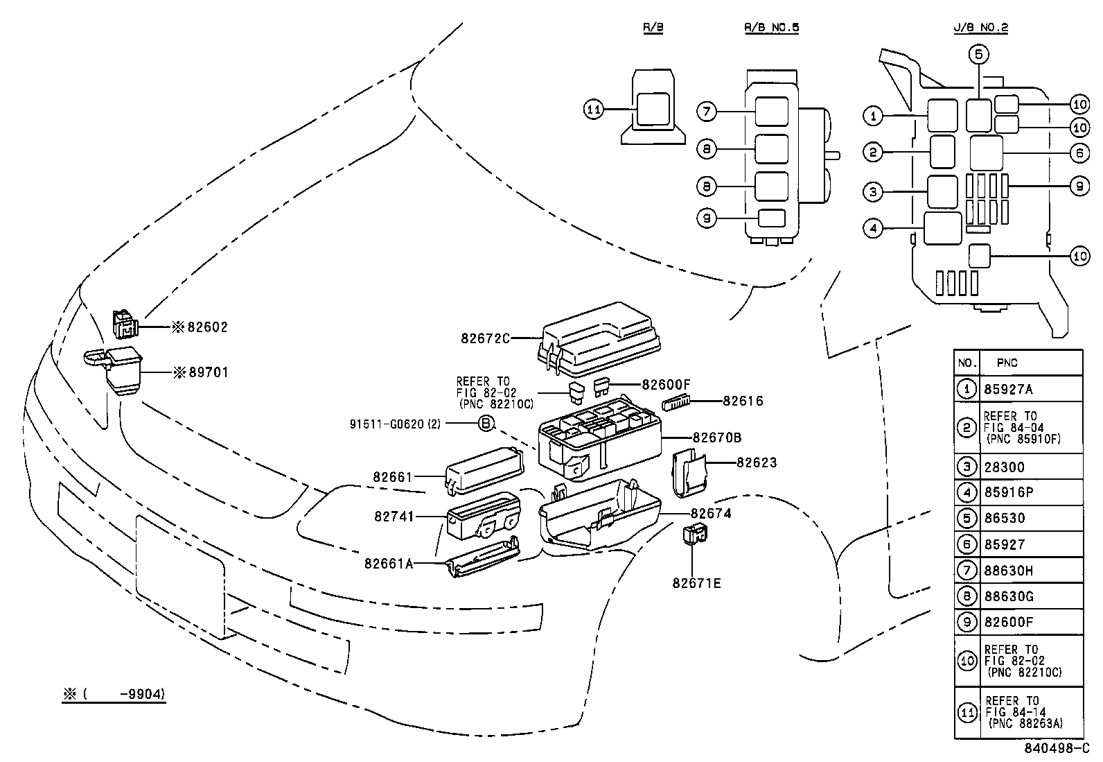 82602-13010 BLOCK SUB-ASSY, RELAY product image