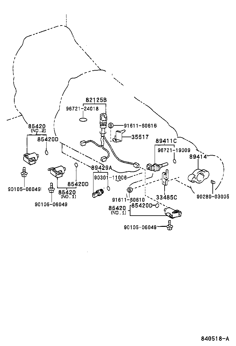 84720-28010 SWITCH ASSY, PATTERN SELECT product image