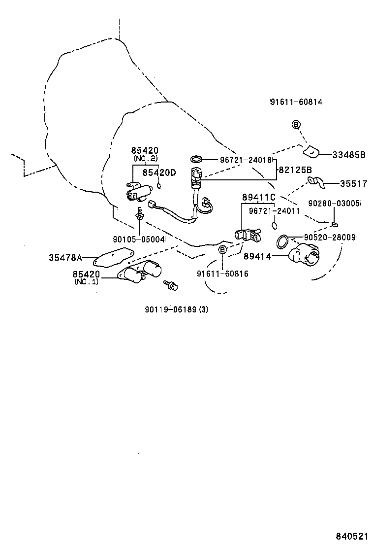 33485-60010 PLATE, SPEEDOMETER SLEEVE LOCK product image