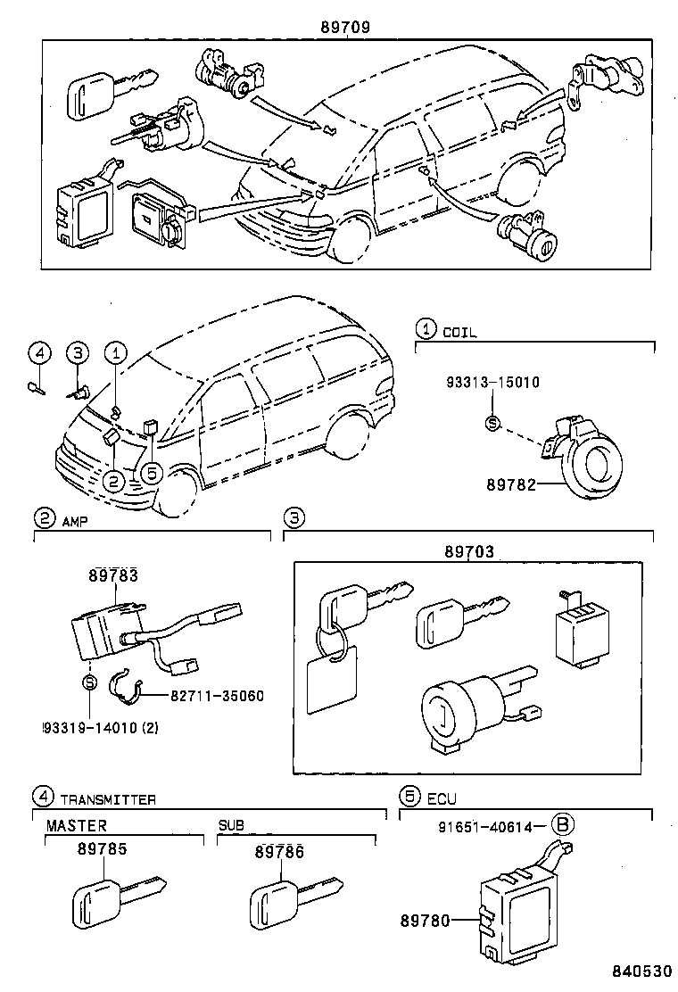89780-28010 COMPUTER ASSY, TRANSPONDER KEY product image