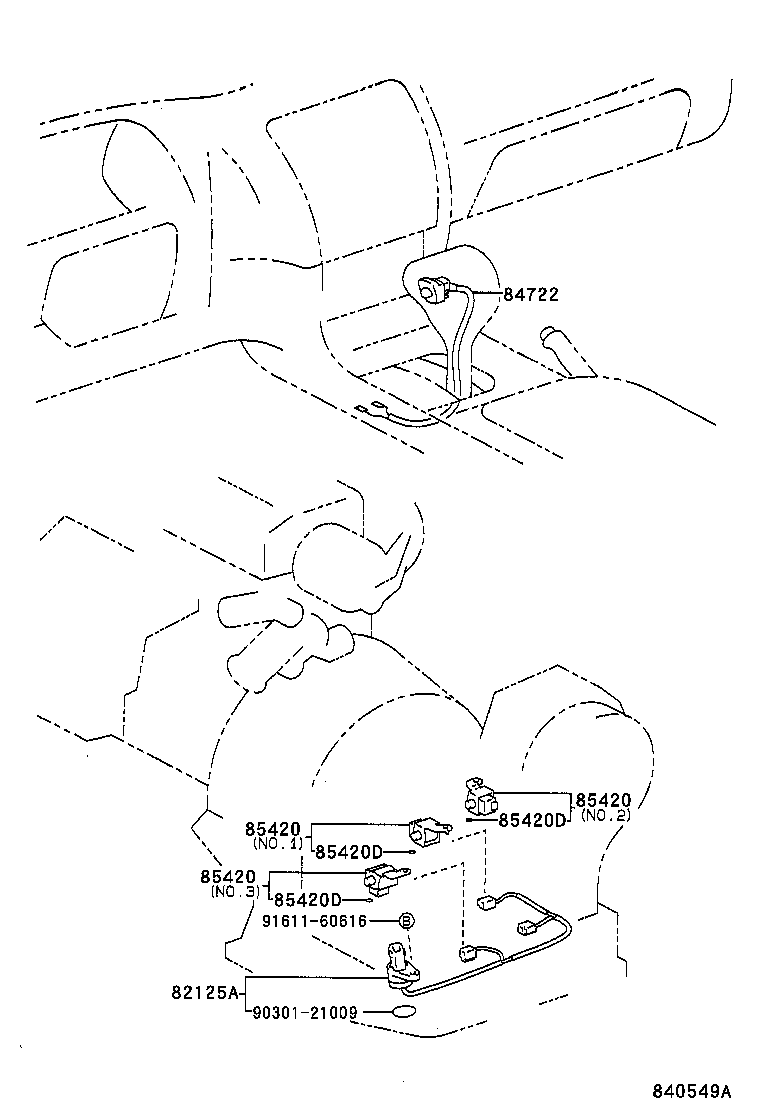 Toyota 85420-12100 SOLENOID ASSY, TRANSMISSION