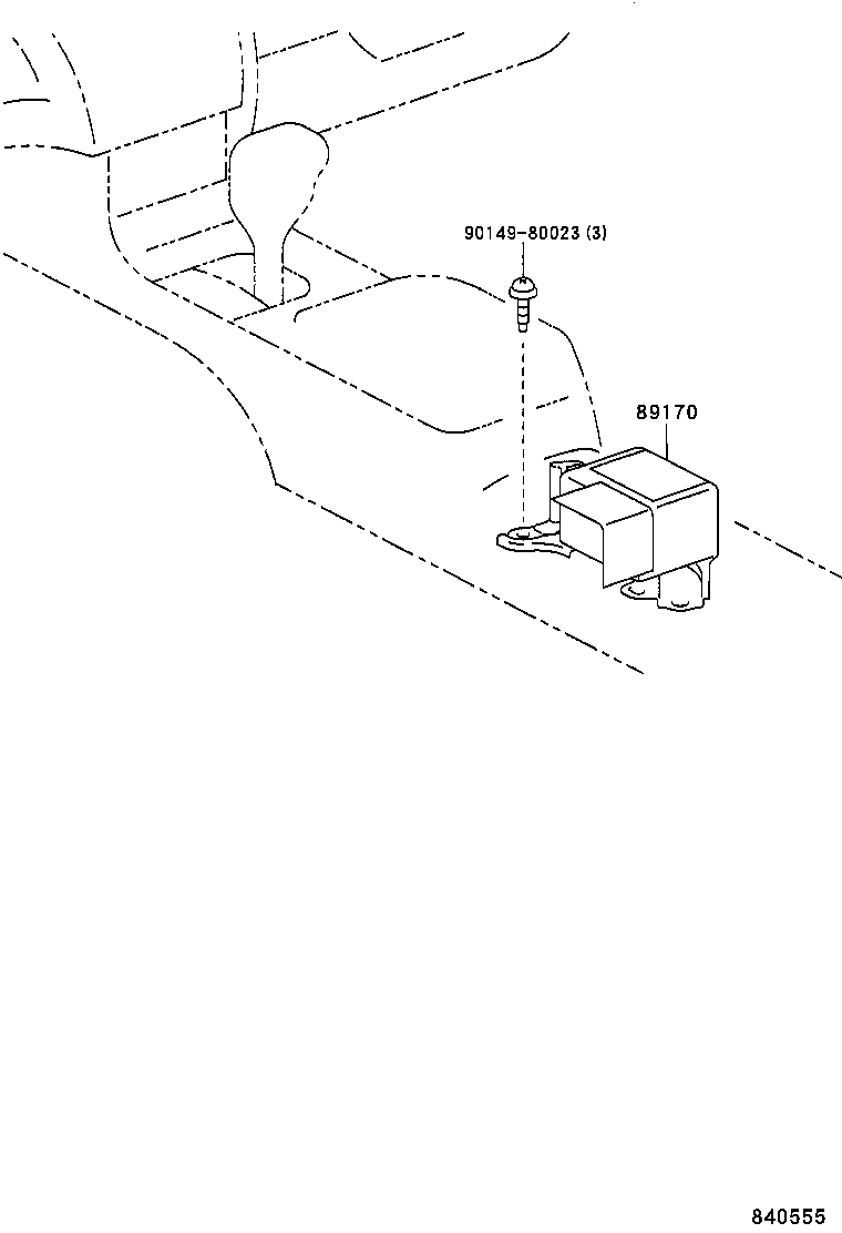 89170-12231 SENSOR ASSY, AIR BAG product image