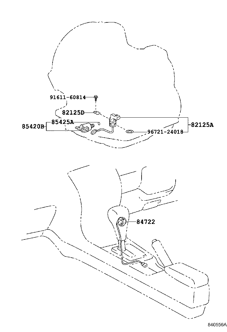 84720-12070 SWITCH ASSY, PATTERN SELECT product image