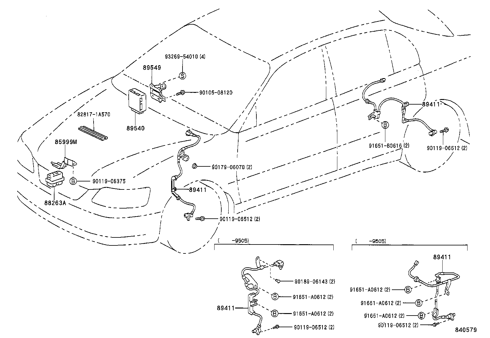 89540-12340 COMPUTER ASSY, SKID CONTROL product image