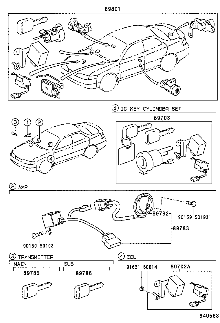 89780-12010 COMPUTER ASSY, TRANSPONDER KEY product image