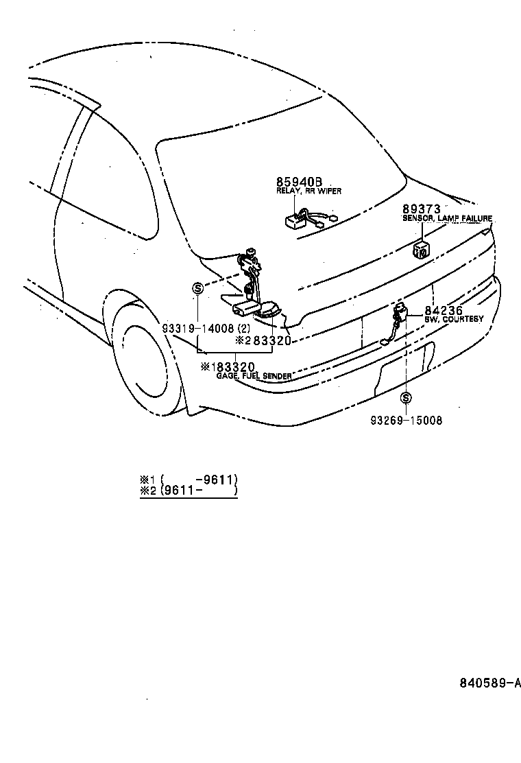 84820-12420 MASTER SWITCH ASSY, POWER WINDOW REGULATOR product image