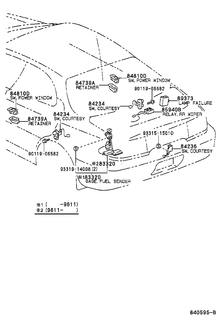 84820-12420 MASTER SWITCH ASSY, POWER WINDOW REGULATOR product image