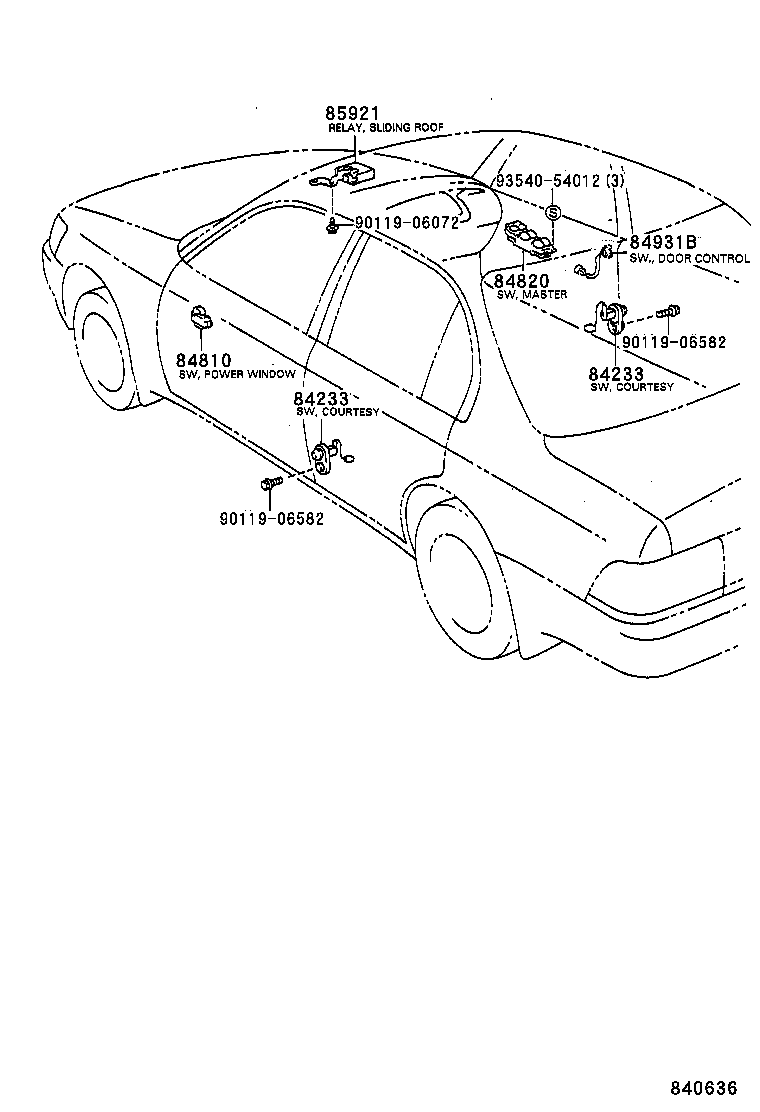 28610-64120 RELAY ASSY, GLOW PLUG product image