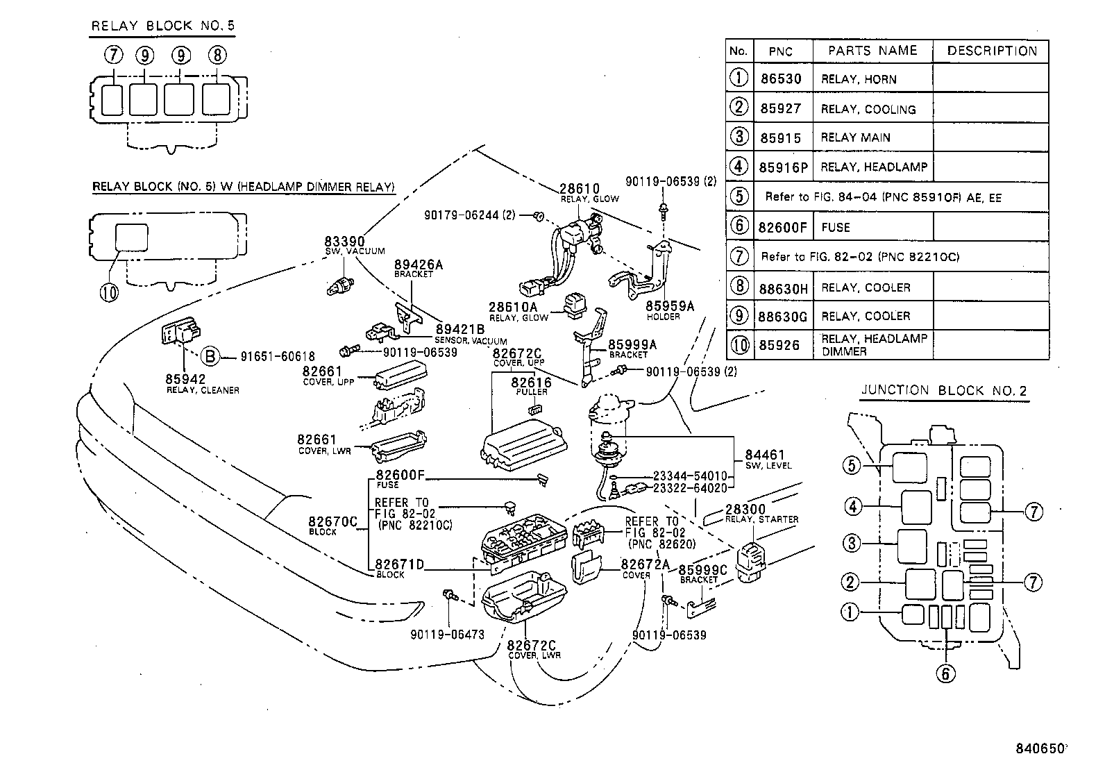 84820-12271 MASTER SWITCH ASSY, POWER WINDOW REGULATOR product image