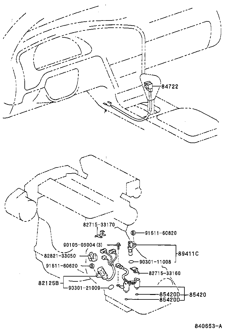 Toyota 84722-07010-E2 SWITCH, TRANSMISSION CONTROL