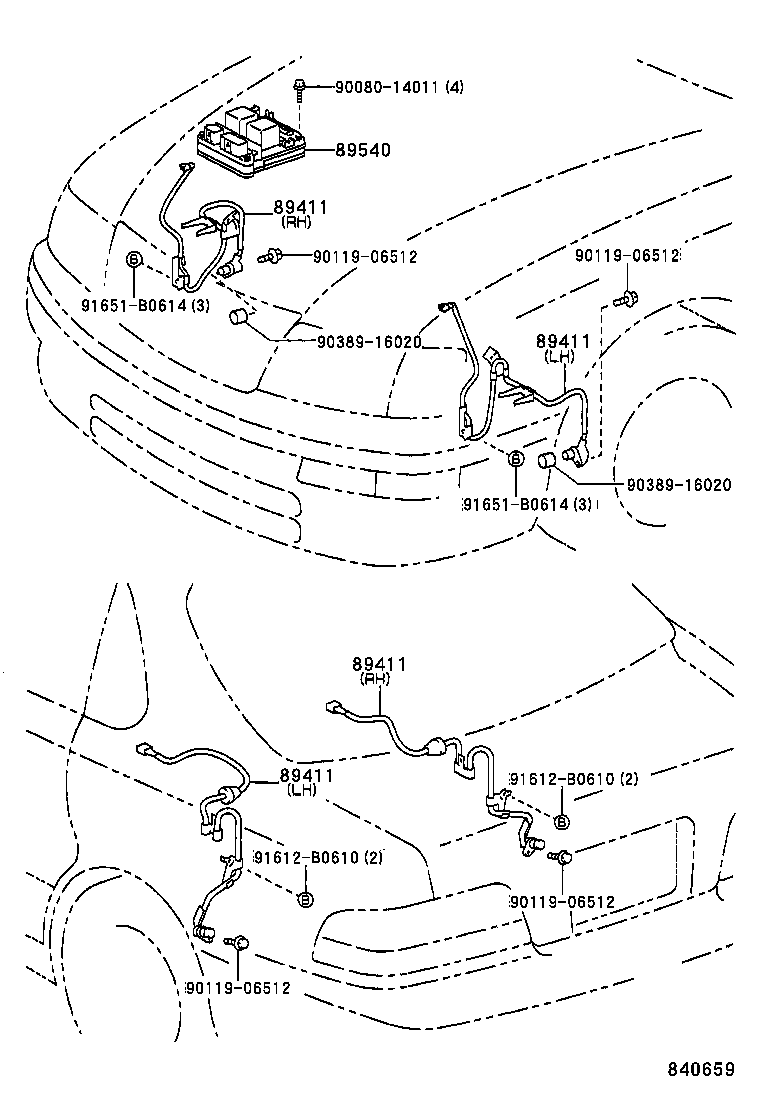 89540-41010 COMPUTER ASSY, SKID CONTROL product image