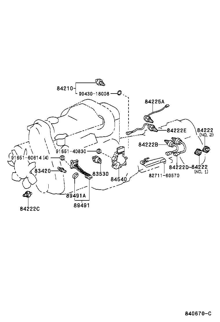 84739-35010 RETAINER, SWITCH product image